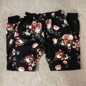 Lularoe floral Jax joggers